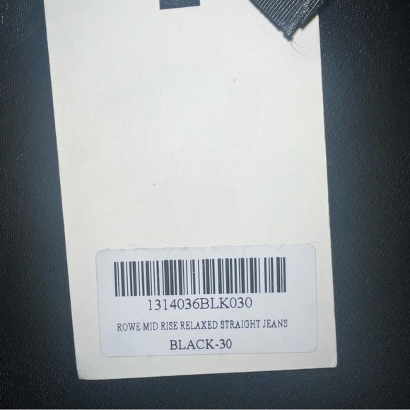 NWT Reformation x Camille Rowe Mid Rise Relaxed Straight Jeans Black 30 - Picture 8 of 13